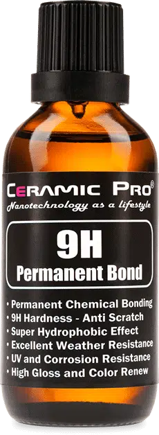 Ceramic Pro 9H — permanent bond nano-ceramic coating bottle